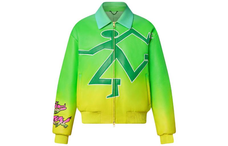 LOUIS VUITTON FW22 Gradient Logo Green Pilot Jacket  Outerwear. 1A9UJ2 圖 2