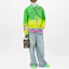 Lookbook LOUIS VUITTON FW22 Gradient Logo Green Pilot Jacket Outerwear. 1A9UJ2