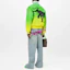 Shop LOUIS VUITTON FW22 Gradient Logo Green Pilot Jacket Outerwear. 1A9UJ2