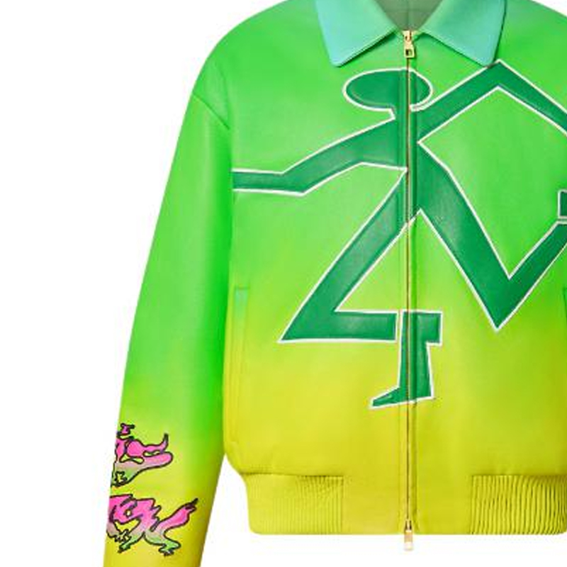 LOUIS VUITTON FW22 Gradient Logo Green Pilot Jacket  Outerwear. 1A9UJ2 圖 7
