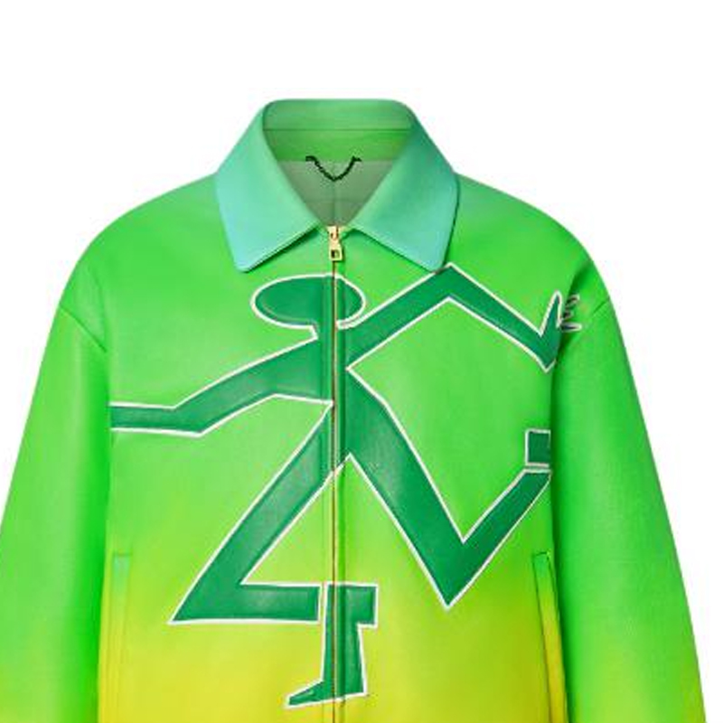 LOUIS VUITTON FW22 Gradient Logo Green Pilot Jacket  Outerwear. 1A9UJ2 圖 8