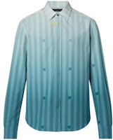 Louis Vuitton FW22 Gradient Stripe Long Sleeve Shirt Blue Menswear 1AA4W8 Louis Vuitton FW22 Gradient Stripe Long Sleeve Shirt Blue Menswear 1AA4W8