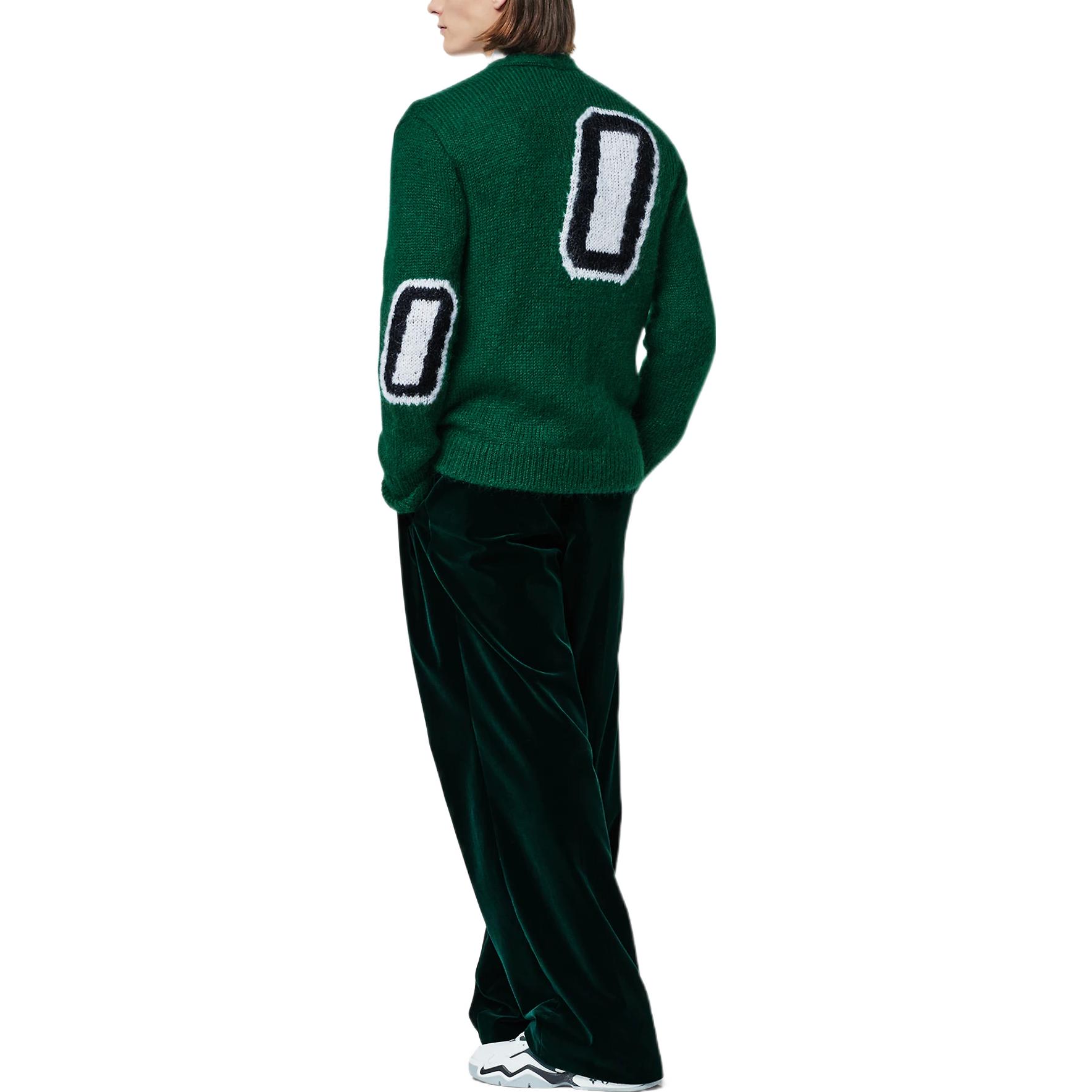 Purchase LOUIS VUITTON FW22 Sweater Rajut Mohair Hijau Huruf Panjang Fit. 1AAGNC