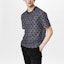 Shop LOUIS VUITTON FW22 Kaos Lengan Panjang Abu-Abu Logo Cetak Loose Fit. 1AAGM6