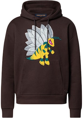 루이비통 FW22 로고 카툰 그래픽 브라운 후디 롱슬리브 풀오버. 1AAGPG Buy 루이비통 FW22 로고 카툰 그래픽 브라운 후디 롱슬리브 풀오버. 1AAGPG