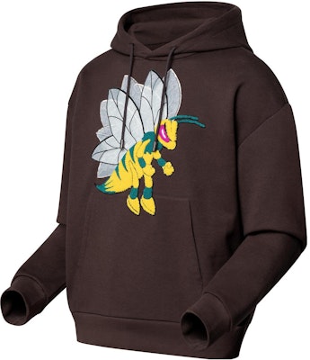 루이비통 FW22 로고 카툰 그래픽 브라운 후디 롱슬리브 풀오버. 1AAGPG Shop 루이비통 FW22 로고 카툰 그래픽 브라운 후디 롱슬리브 풀오버. 1AAGPG