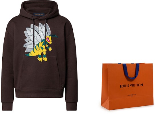 루이비통 FW22 로고 카툰 그래픽 브라운 후디 롱슬리브 풀오버. 1AAGPG Details for 루이비통 FW22 로고 카툰 그래픽 브라운 후디 롱슬리브 풀오버. 1AAGPG