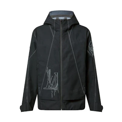 LOUIS VUITTON FW22 Logo Print Loose Fit Zip-Up Hoodie Jacket Men’s 1AATER