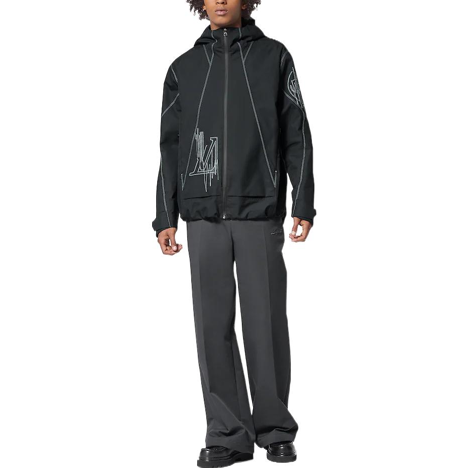 Lookbook LOUIS VUITTON FW22 Logo Print Loose Fit Zip-Up Hoodie Jacket Men’s 1AATER