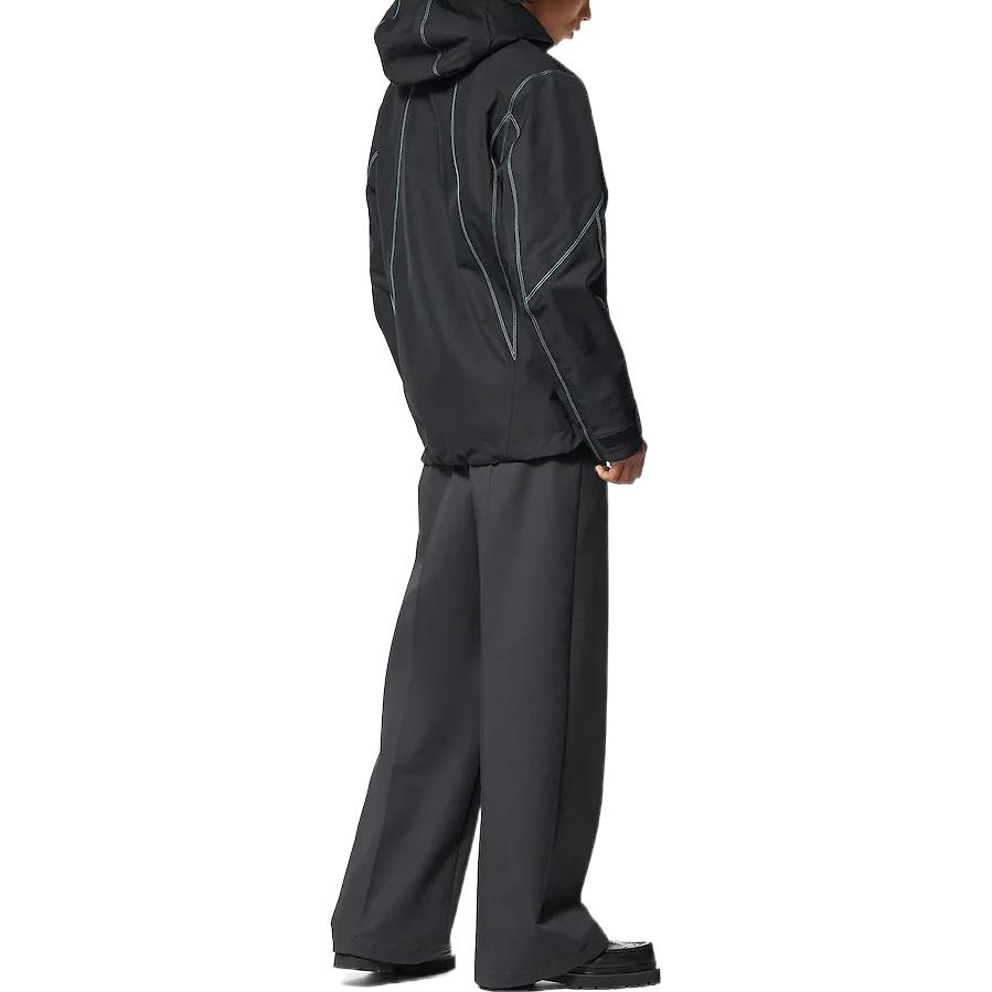 Shop LOUIS VUITTON FW22 Logo Print Loose Fit Zip-Up Hoodie Jacket Men’s 1AATER