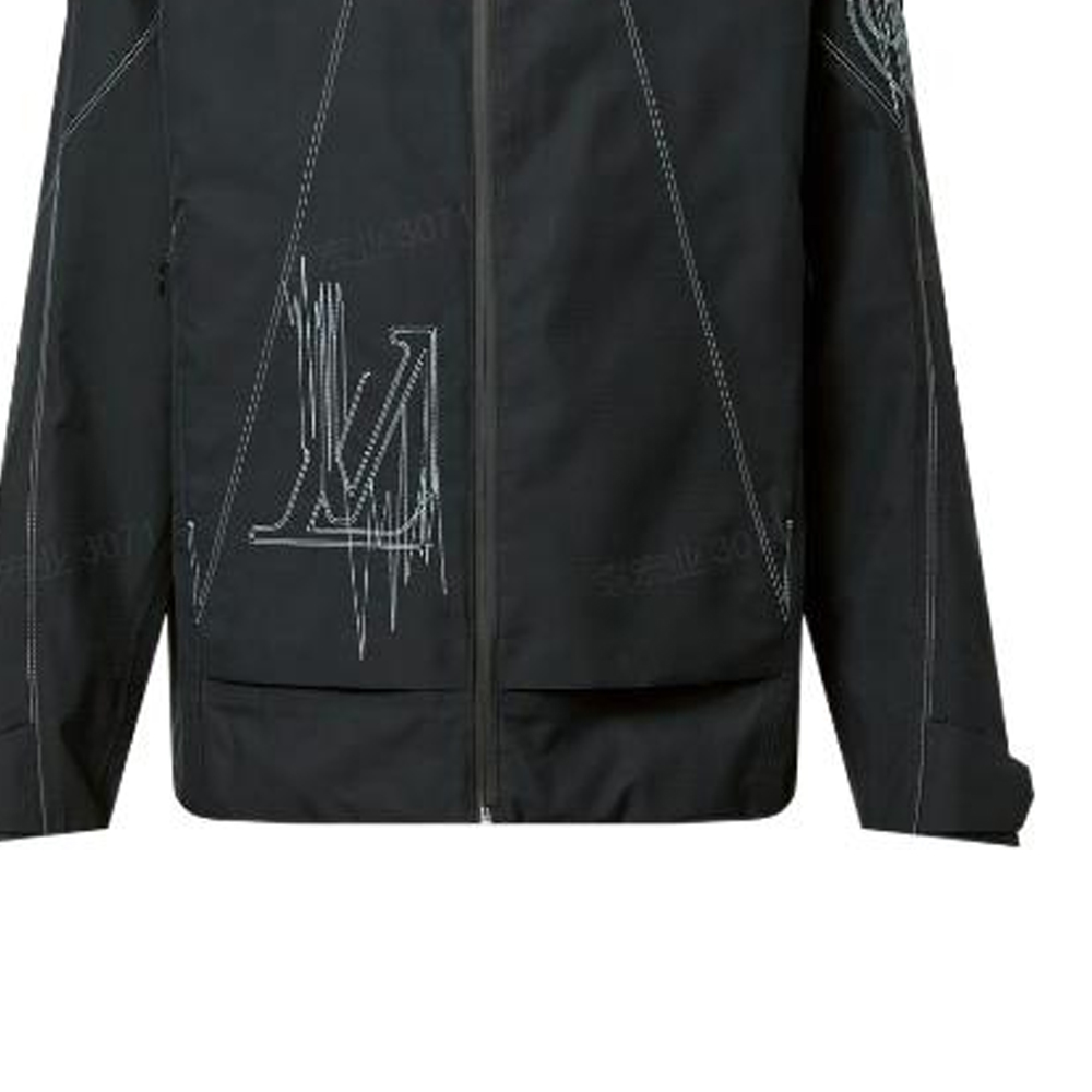 Sizing LOUIS VUITTON FW22 Logo Print Loose Fit Zip-Up Hoodie Jacket Men’s 1AATER