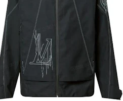 Sizing 路易威登FW22標誌印花寬鬆拉鍊連帽外套男款 1AATER