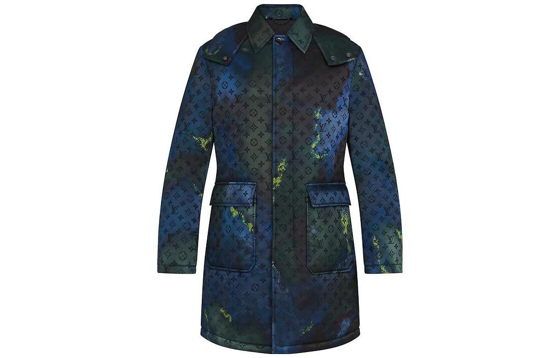 Louis Vuitton FW22 Logo Print Multicolor Hooded Jacket Men 1A90J9