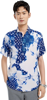 Camisa Azul de Manga Corta Logo LOUIS VUITTON FW22 Hombre. 1AA4UD Details for Camisa Azul de Manga Corta Logo LOUIS VUITTON FW22 Hombre. 1AA4UD