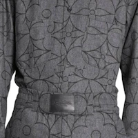 Sizing 路易威登 FW22 灰色印花鬆緊腰休閒長褲 男款 1A8HMX