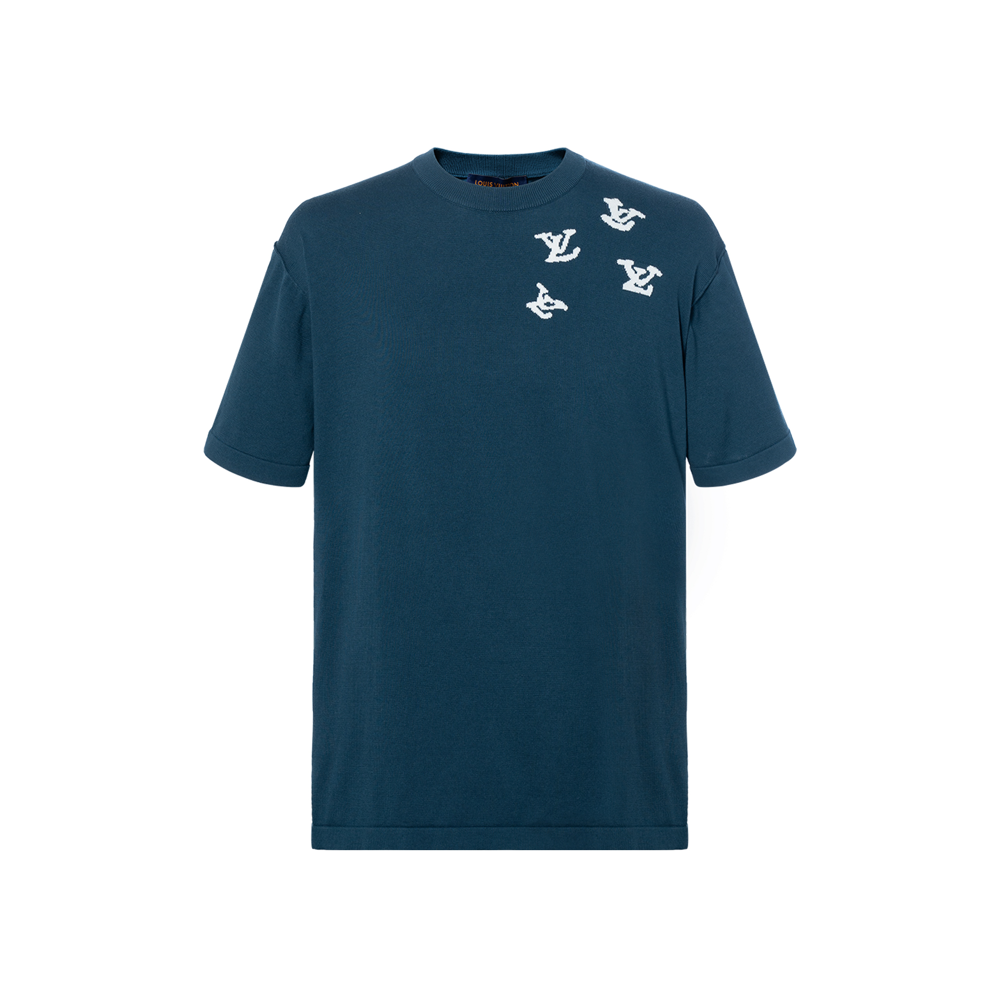 LOUIS VUITTON FW22 Logo Short Sleeve T-Shirt Blue  Fashion 1AA4SZ