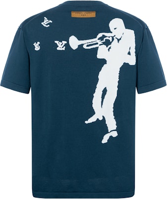 Camiseta Azul LOUIS VUITTON FW22 Logo Manga Corta Moda 1AA4SZ Lookbook Camiseta Azul LOUIS VUITTON FW22 Logo Manga Corta Moda 1AA4SZ