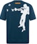 Lookbook Camiseta Azul LOUIS VUITTON FW22 Logo Manga Corta Moda 1AA4SZ