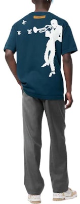 Camiseta Azul LOUIS VUITTON FW22 Logo Manga Corta Moda 1AA4SZ Shop Camiseta Azul LOUIS VUITTON FW22 Logo Manga Corta Moda 1AA4SZ