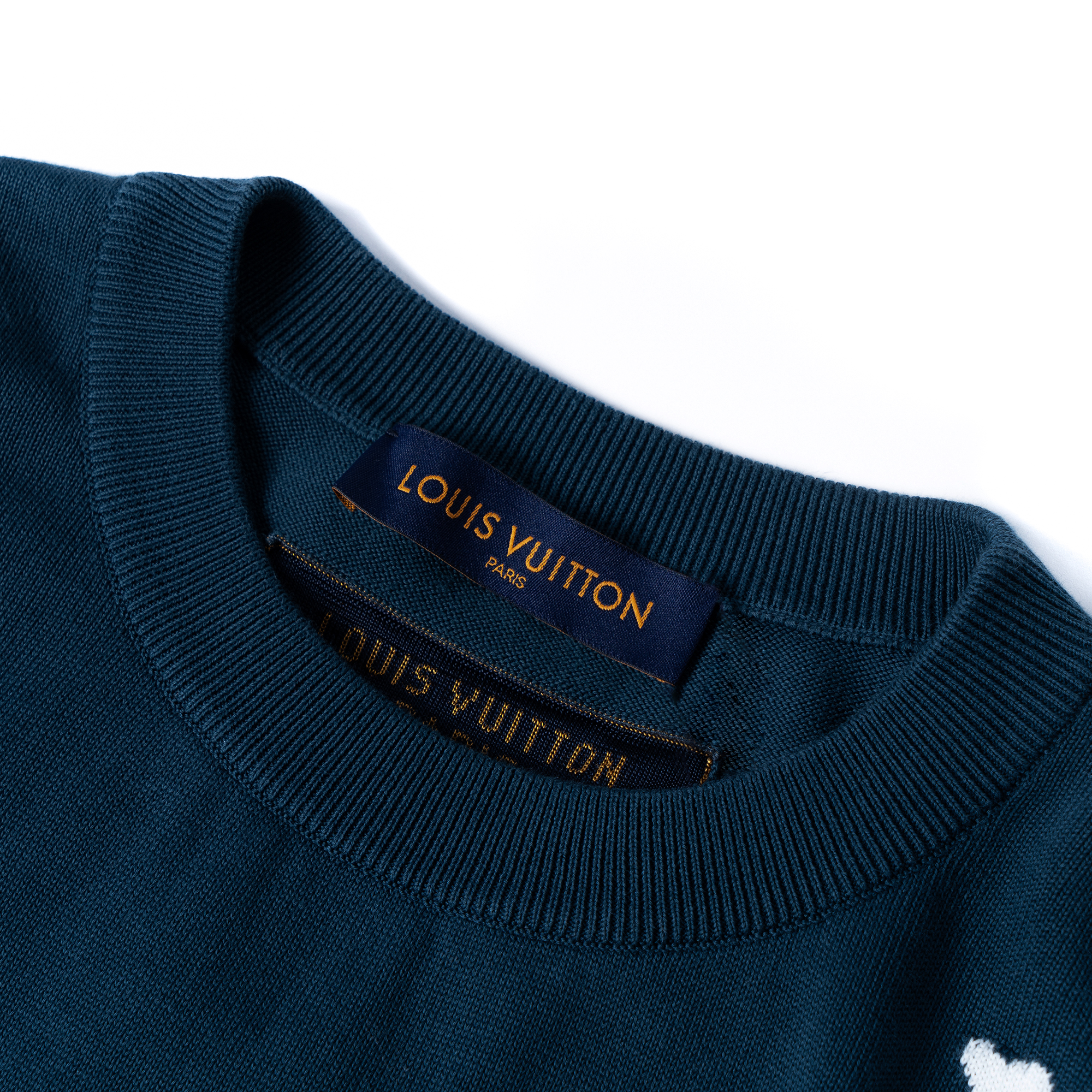 Sizing Camiseta Azul LOUIS VUITTON FW22 Logo Manga Corta Moda 1AA4SZ