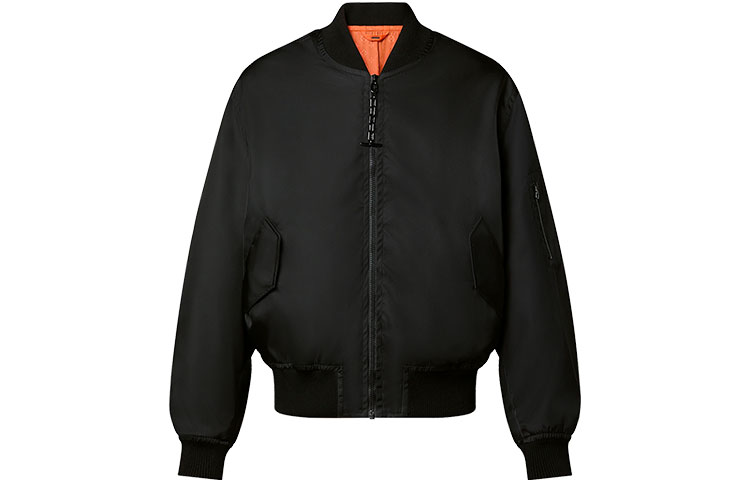 Louis Vuitton FW22 Monochrome Reversible Aviator Jacket Black 1AA53A