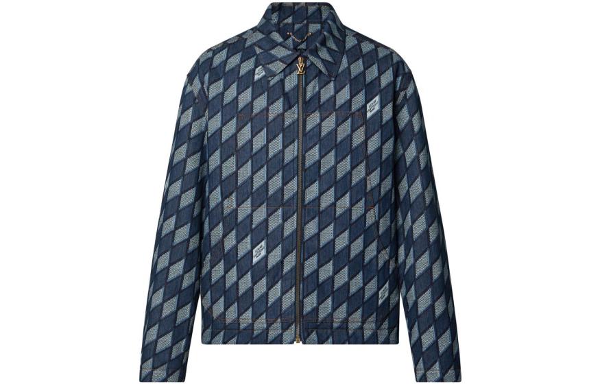 Louis Vuitton FW22 Monogram Denim Jacket Blue 1AAGRS