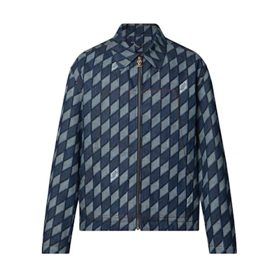 Louis Vuitton FW22 Monogram Denim Jacket Blue 1AAGRS