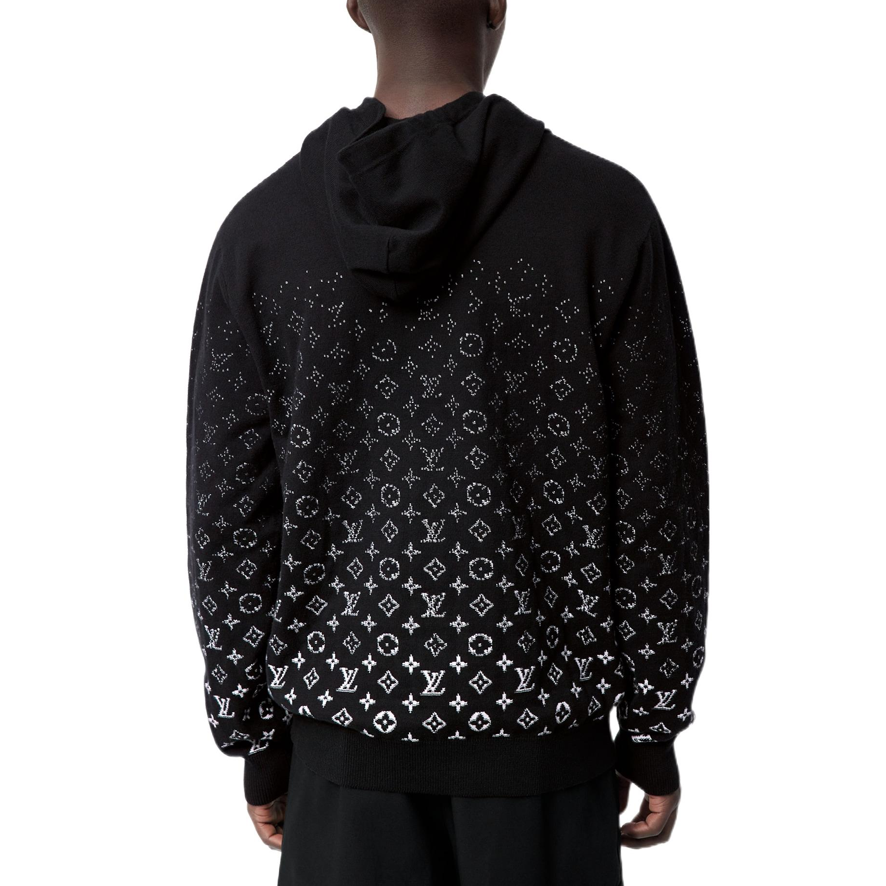 Purchase 路易威登 FW22 黑色漸層花紋連帽外套 1AA4Y7