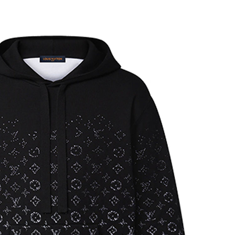 Sizing 路易威登 FW22 黑色漸層花紋連帽外套 1AA4Y7