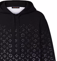 Sizing LOUIS VUITTON FW22 Monogram Gradient Hoodie Black . 1AA4Y7