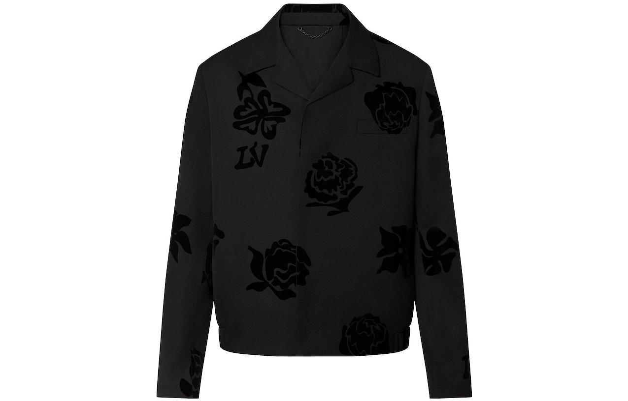 Louis Vuitton FW22 Monogram Long Sleeve Jacket Black 1A9K2U