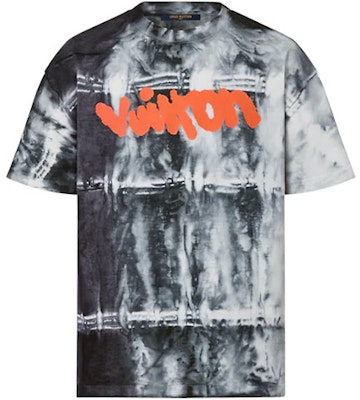 루이비통 FW22 모노그램 프린트 캐주얼 티셔츠 블루 남성용. 1AAGQ8 Order 루이비통 FW22 모노그램 프린트 캐주얼 티셔츠 블루 남성용. 1AAGQ8