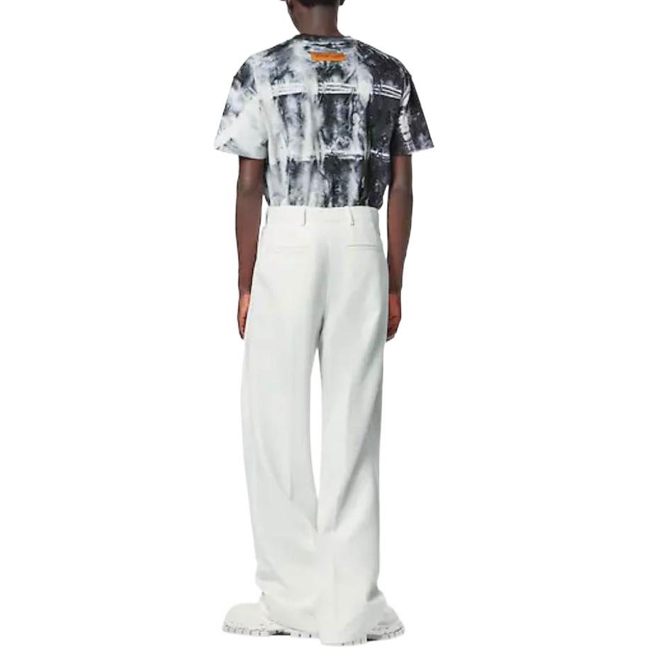 Shop 루이비통 FW22 모노그램 프린트 캐주얼 티셔츠 블루 남성용. 1AAGQ8