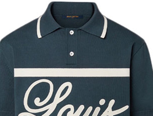 루이비통 FW22 모노그램 프린트 스트레이트 컷 폴로 셔츠 블루 남성용 1AAGMX Details for 루이비통 FW22 모노그램 프린트 스트레이트 컷 폴로 셔츠 블루 남성용 1AAGMX