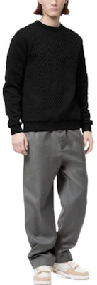 ルイ・ヴィトン FW22 モノグラム プルオーバー スウェットシャツ ブラック. 1AA4RM Lookbook ルイ・ヴィトン FW22 モノグラム プルオーバー スウェットシャツ ブラック. 1AA4RM