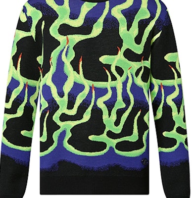 LOUIS VUITTON FW22 Pattern Jacquard Crewneck Sweater Multicolor Pria. 1AA54D Details for LOUIS VUITTON FW22 Pattern Jacquard Crewneck Sweater Multicolor Pria. 1AA54D