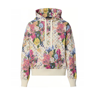 LOUIS VUITTON FW22 Pink Monogram Flower Jacquard Hoodie . 1AAGNX