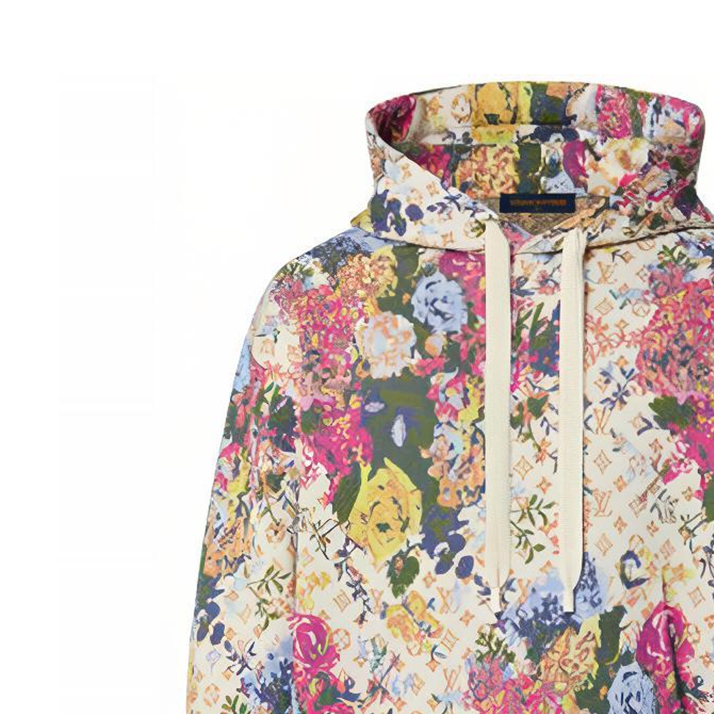 Purchase LOUIS VUITTON FW22 Pink Monogram Flower Jacquard Hoodie . 1AAGNX