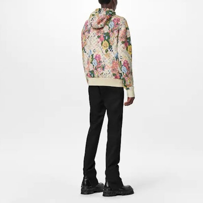 LOUIS VUITTON FW22 Pink Monogram Flower Jacquard Hoodie . 1AAGNX Details for LOUIS VUITTON FW22 Pink Monogram Flower Jacquard Hoodie . 1AAGNX