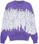 Order LOUIS VUITTON FW22 Purple Cartoon Figure Logo Jacquard Crewneck Sweater Men 1AAHF5