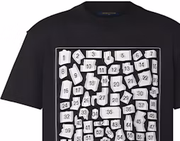 Details for 路易威登 FW22 拼圖圖案黑色圓領短袖 T-Shirt 休閒上衣 1AA4R0
