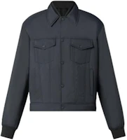 Louis Vuitton FW22 Reversible Striped Collar Jacket Black Menswear 1AA7AS Louis Vuitton FW22 Reversible Striped Collar Jacket Black Menswear 1AA7AS