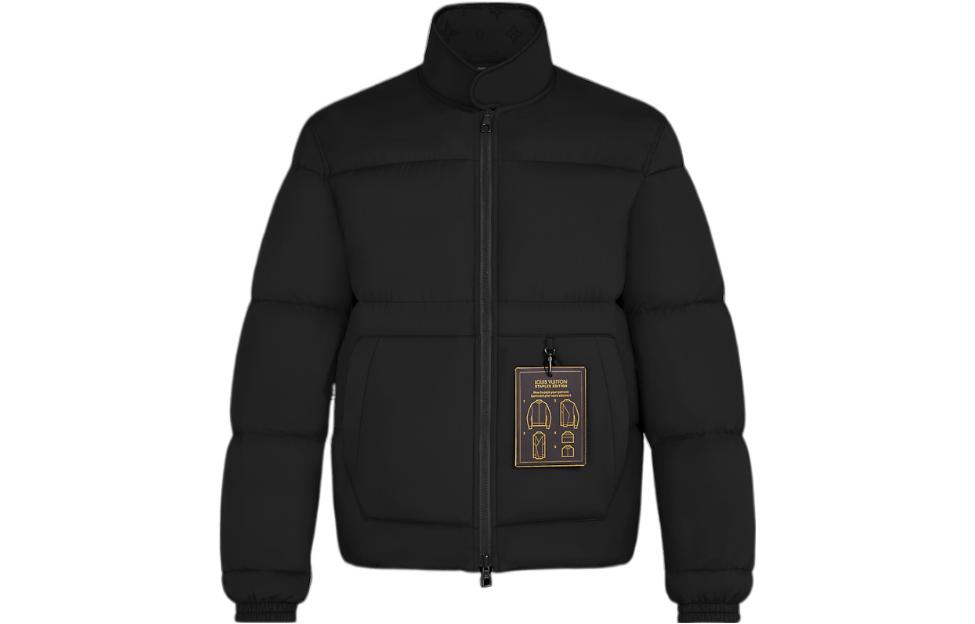 Louis Vuitton FW22 Ski Capsule Monogram Puffer Hooded Jacket Black 1A8WZE