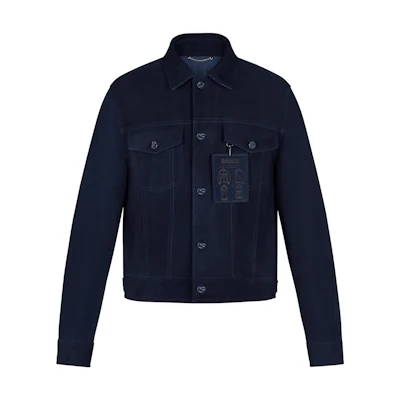 Louis Vuitton FW22 Solid Color Long Sleeve Jacket for Men - Blue 1A8I39