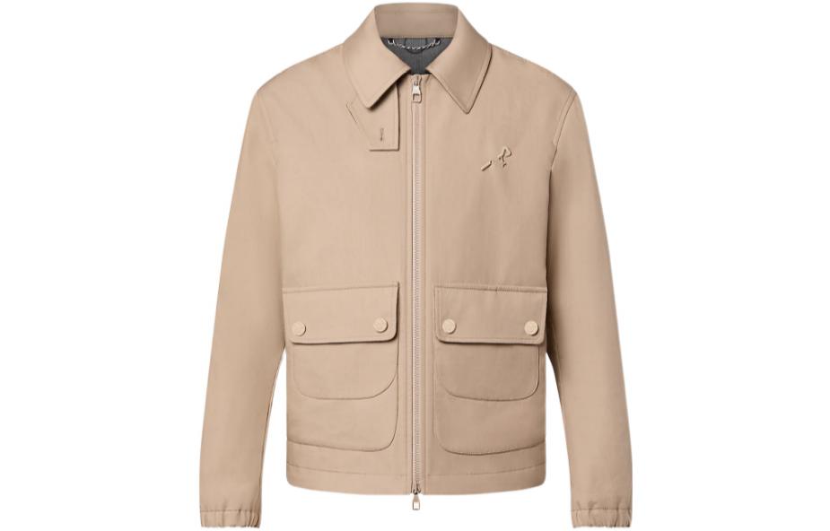 Louis Vuitton FW22 Solid Color Zip Pocket Long-Sleeve Jacket 1AA58X