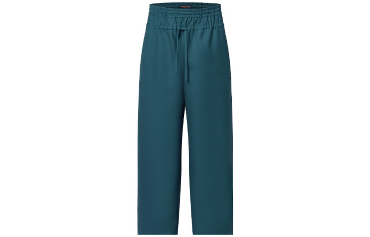 LOUIS VUITTON FW22 Solid Drawstring Straight-Leg Pants Men’s Peacock Green. 1AAH0V