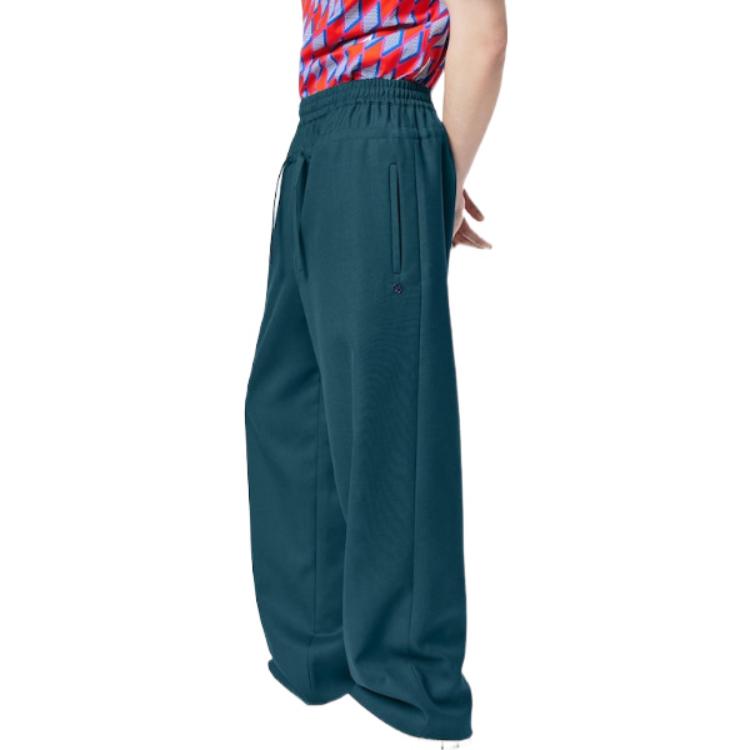 Lookbook 루이 비통 FW22 솔리드 드로스트링 스트레이트 팬츠 남성 피콕 그린. 1AAH0V
