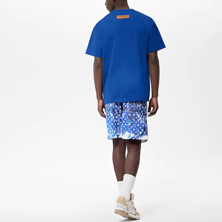 LOUIS VUITTON FW22 Solid Logo Crewneck T-Shirt Blue . 1AA5DV 圖 6