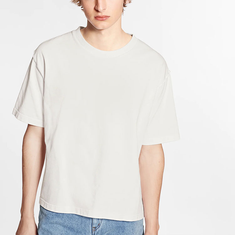 Details for LOUIS VUITTON FW22 Kemeja-T Putih Lengan Pendek Lelaki Klasik мәрка 1A5W68