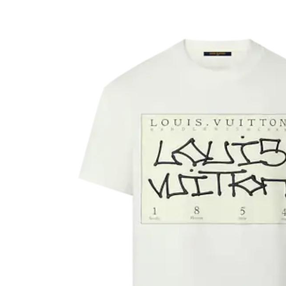 Cheap LOUIS VUITTON FW22 White Monogram Logo Print Relaxed Fit T-Shirt Mens. 1AAGME